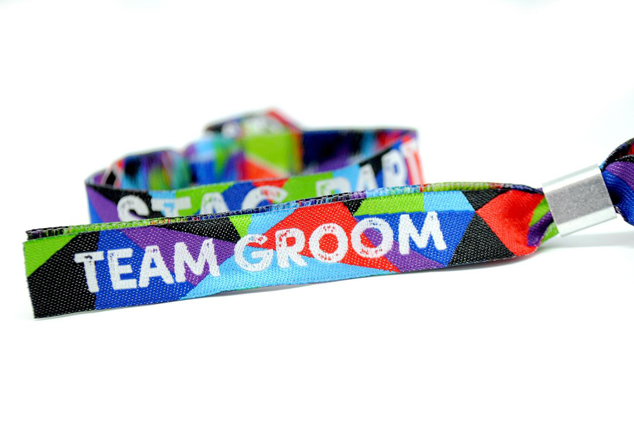 team groom stag do party wristband lads
