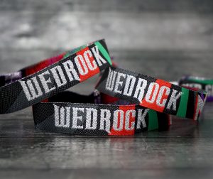 wedrock festival wedding wristbands