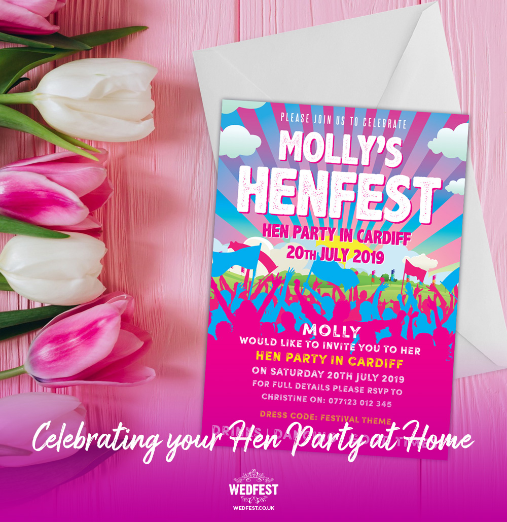 hen party at home invitations