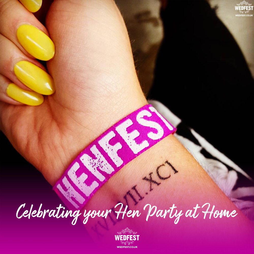 henfest festival hen party at home wristbands