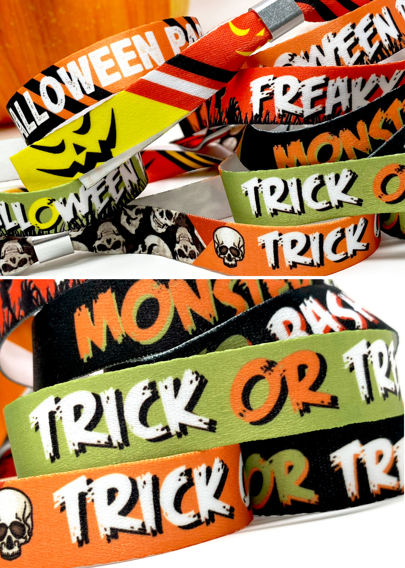 festival wristbands customised halloween party favors