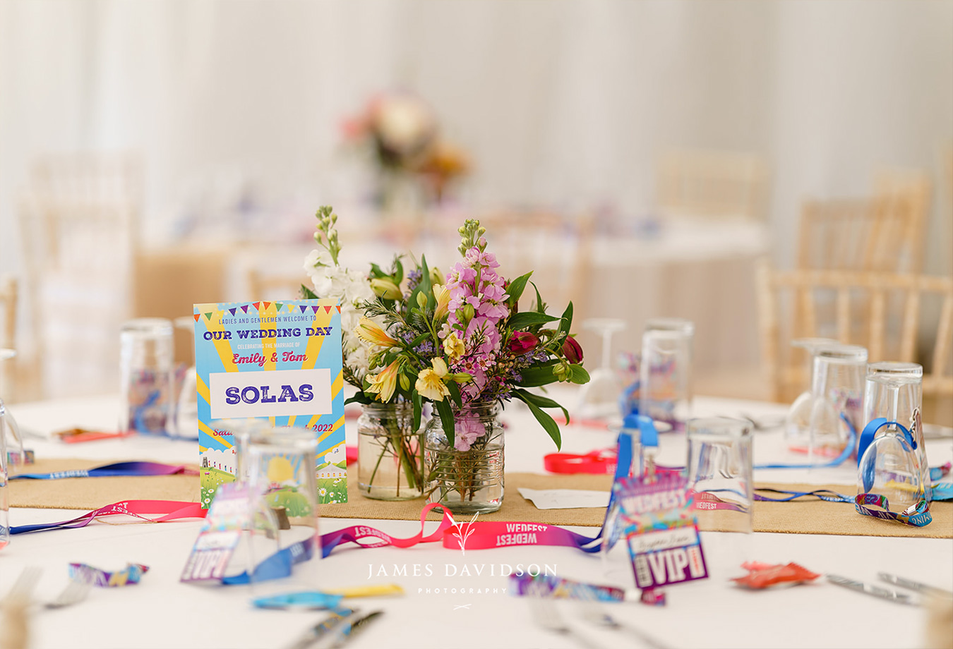 festival wedding table decorations table number cards