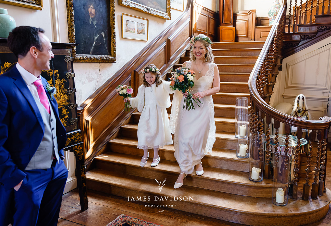 festival wedding bride and groom