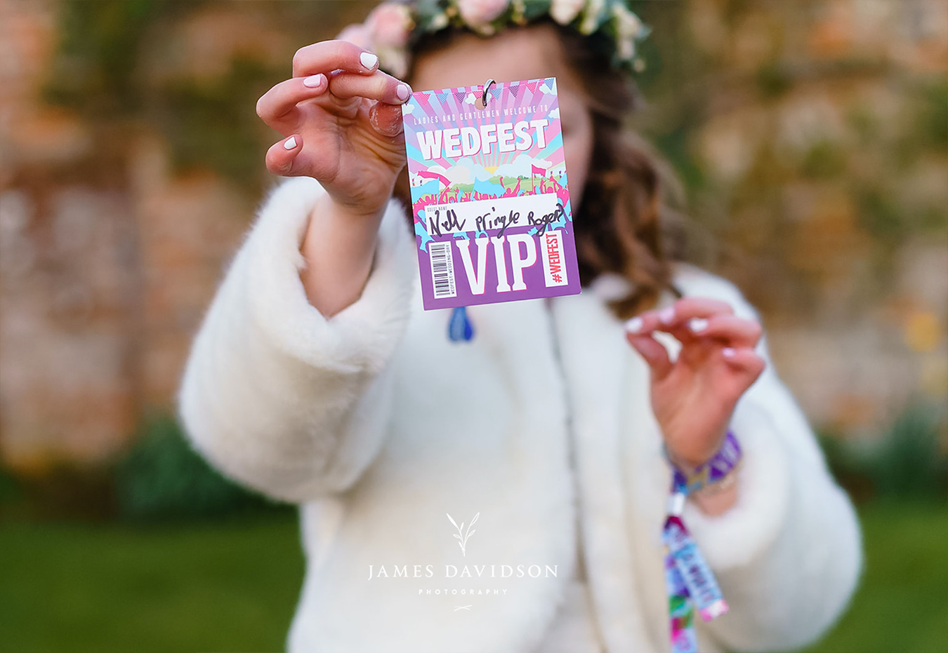 wedfest festival wedding lanyards vip