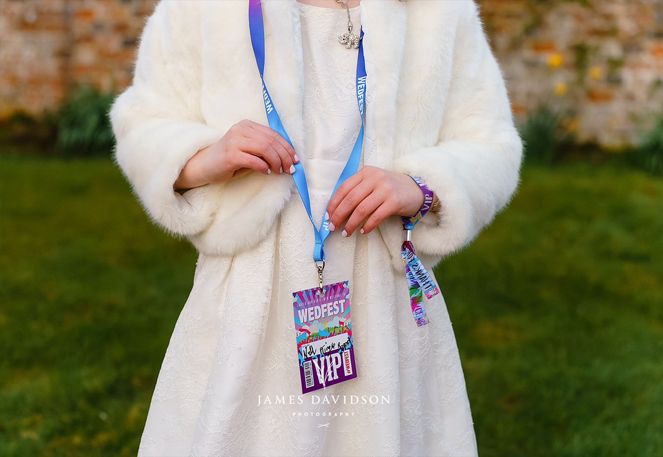 wedfest festival wedding vip lanyard favours favors