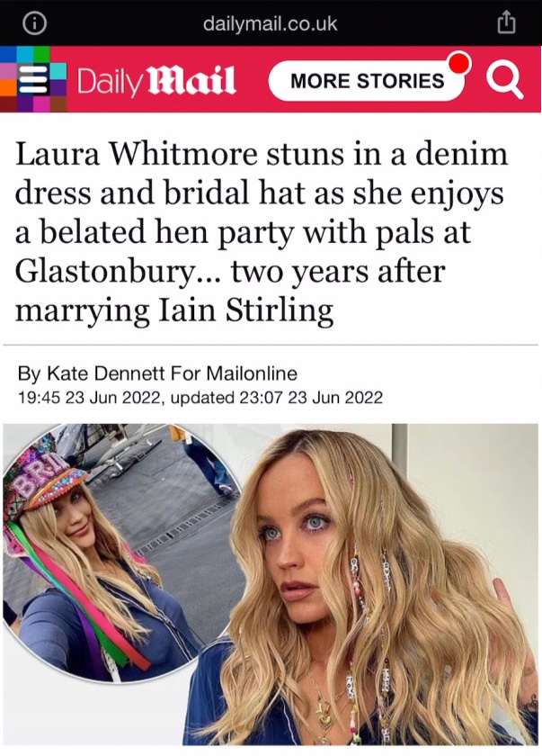 laura whitmore glasthenbury hen party glastonbury