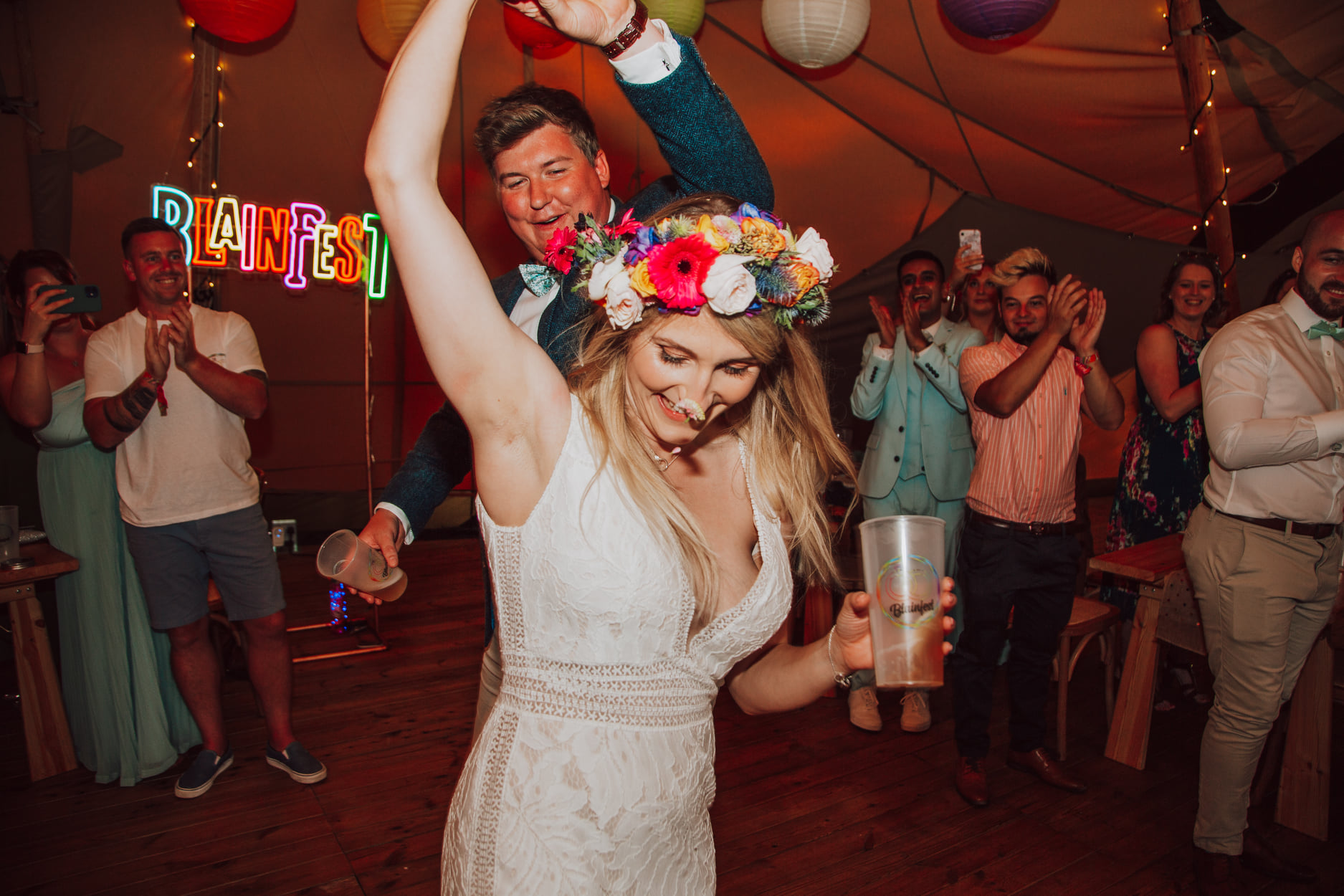 festival wedding first dance