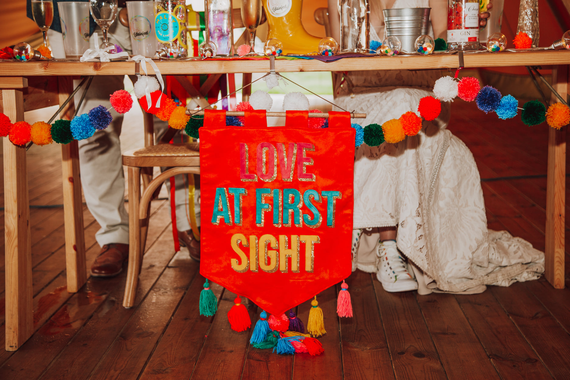 love at first sight wedding banner