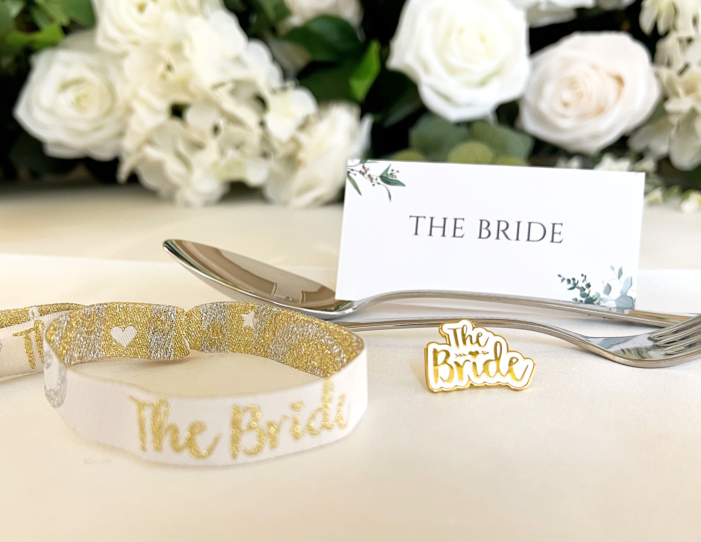 bride wristband badge wedding place name galgorm hotel