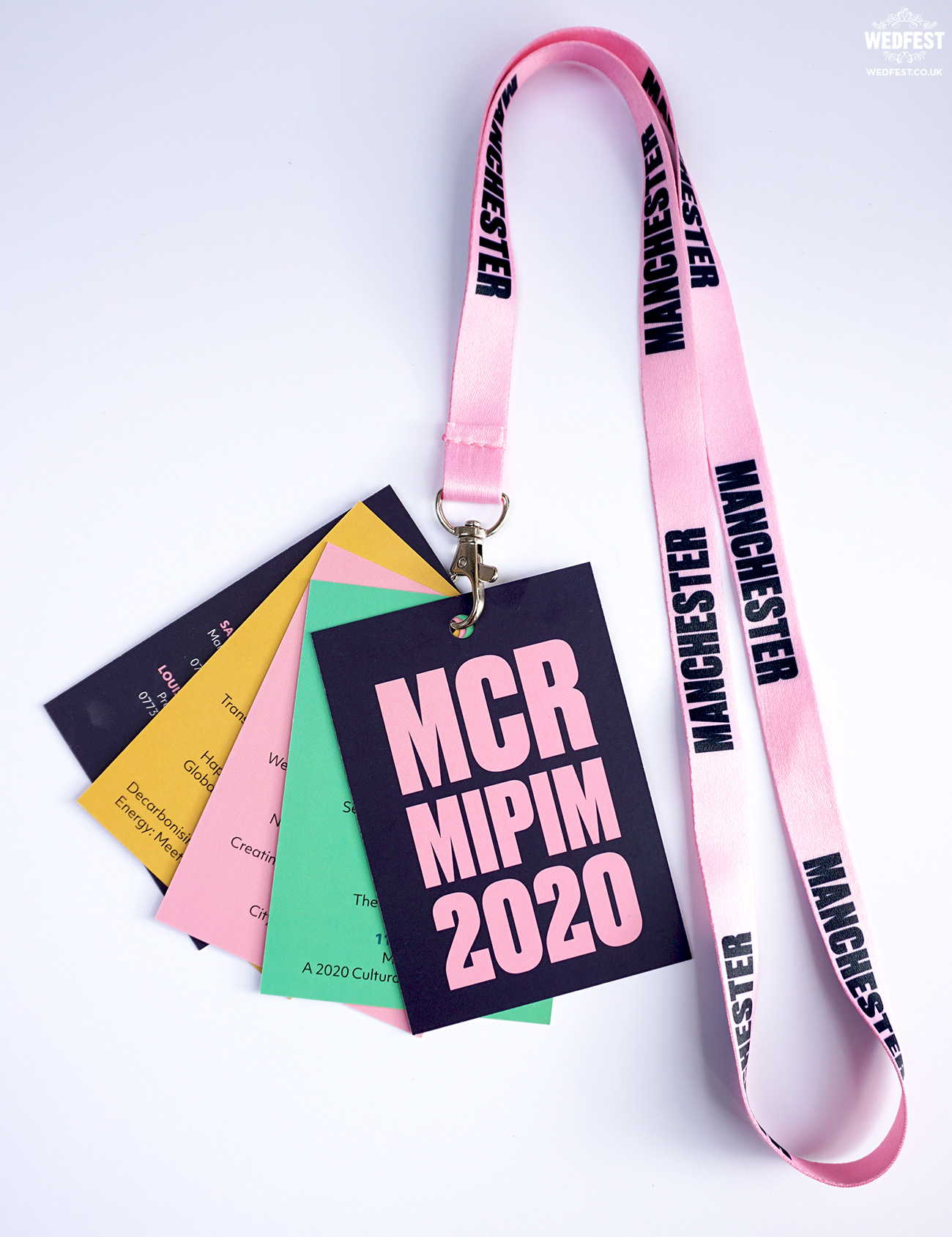 business event programme lanyards