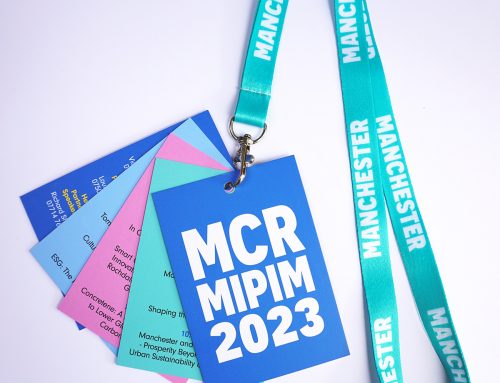 Conference Event Programme Lanyards for MIPIM Marketing Manchester