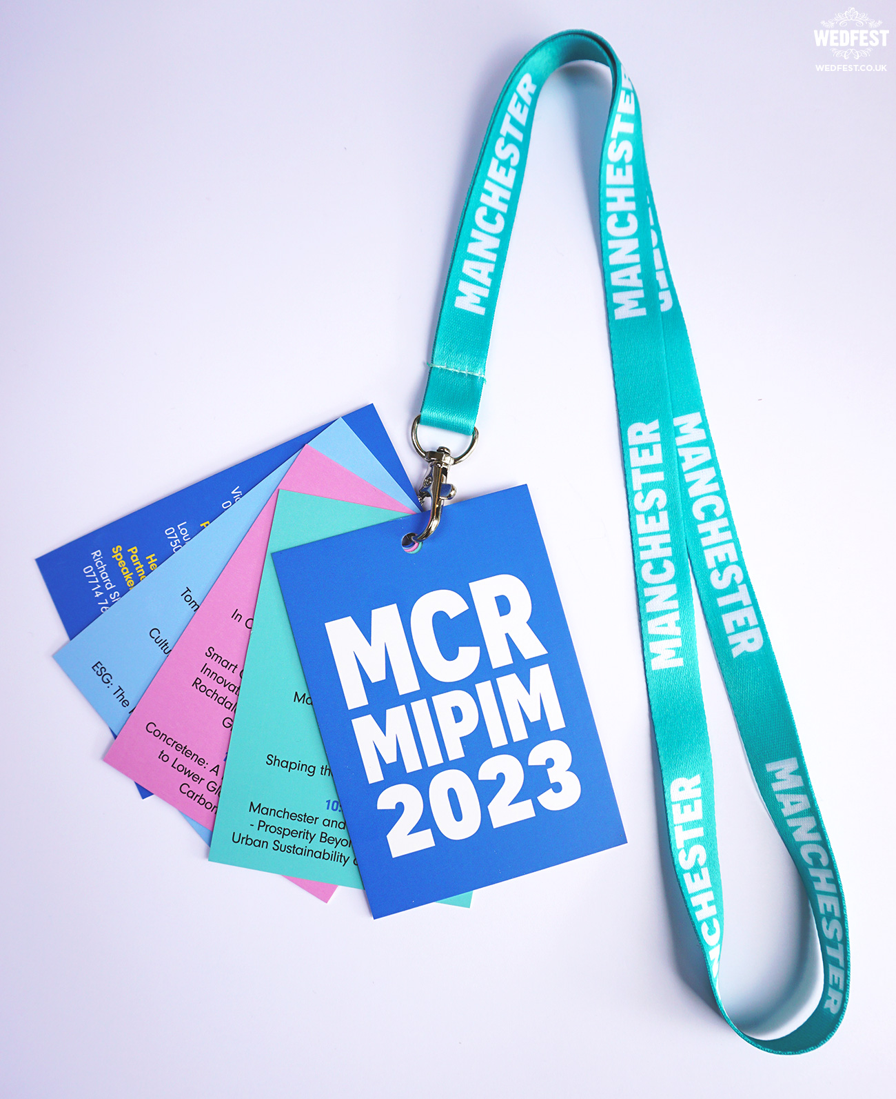 corporate event programme lanyards