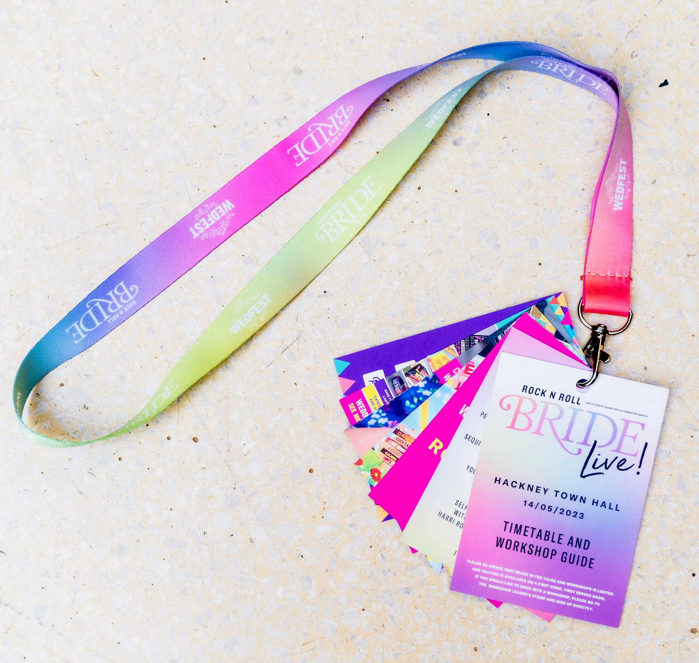 custom corporate lanyard printing rock n roll bride live