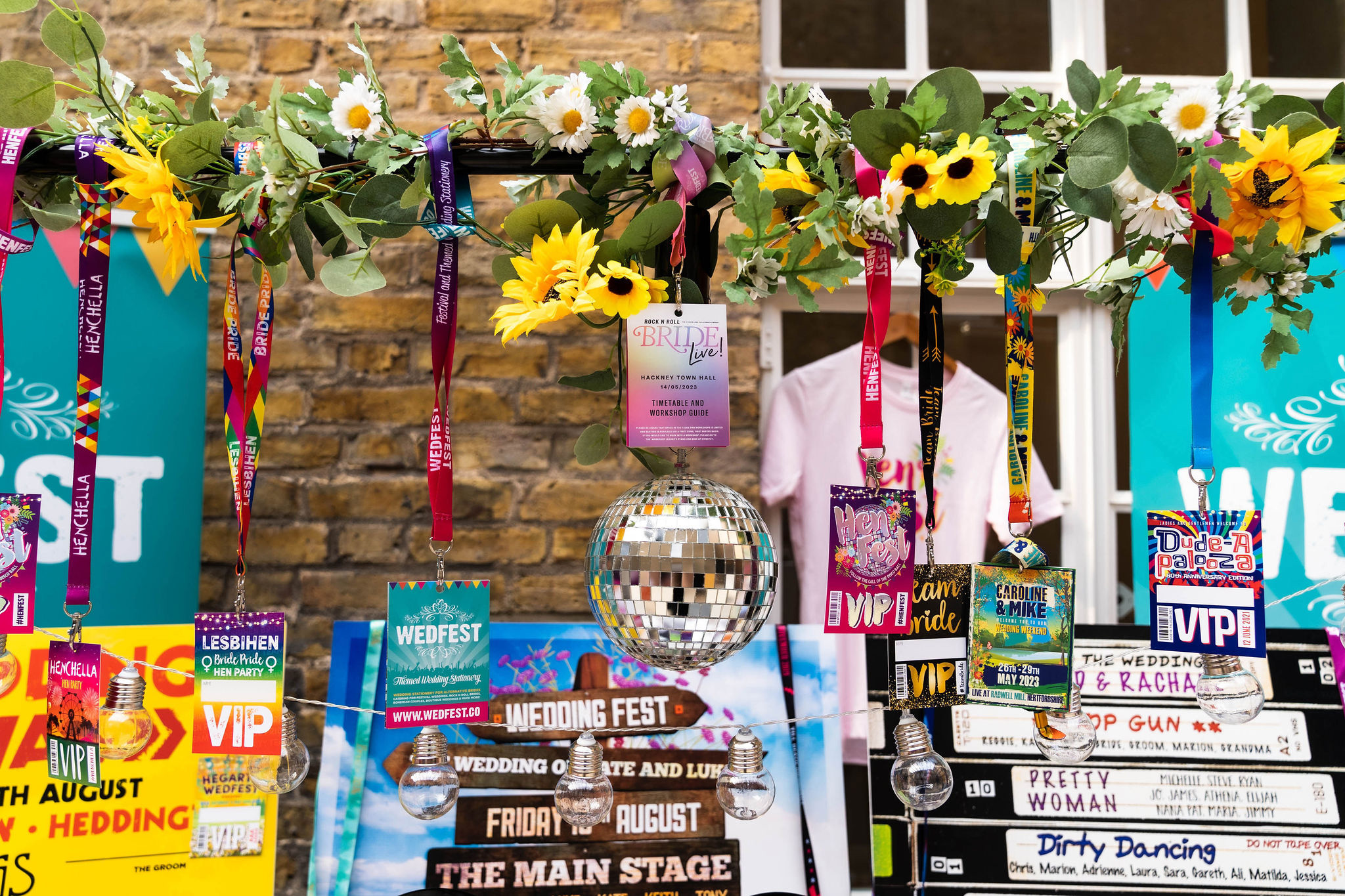 personalised customised wedding event festival lanyards from wedfest
