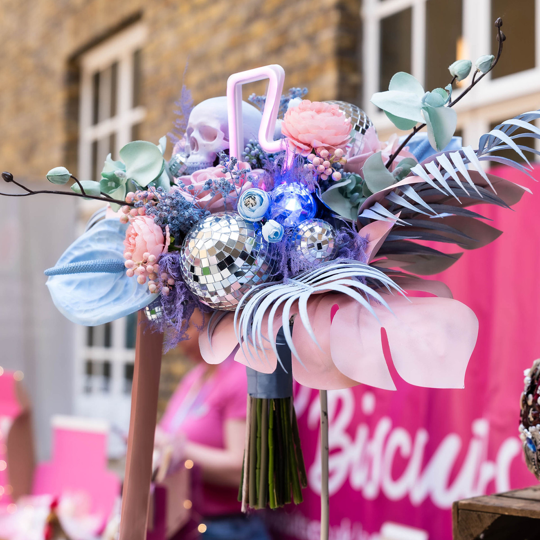 rock n roll bride wedding bouquet