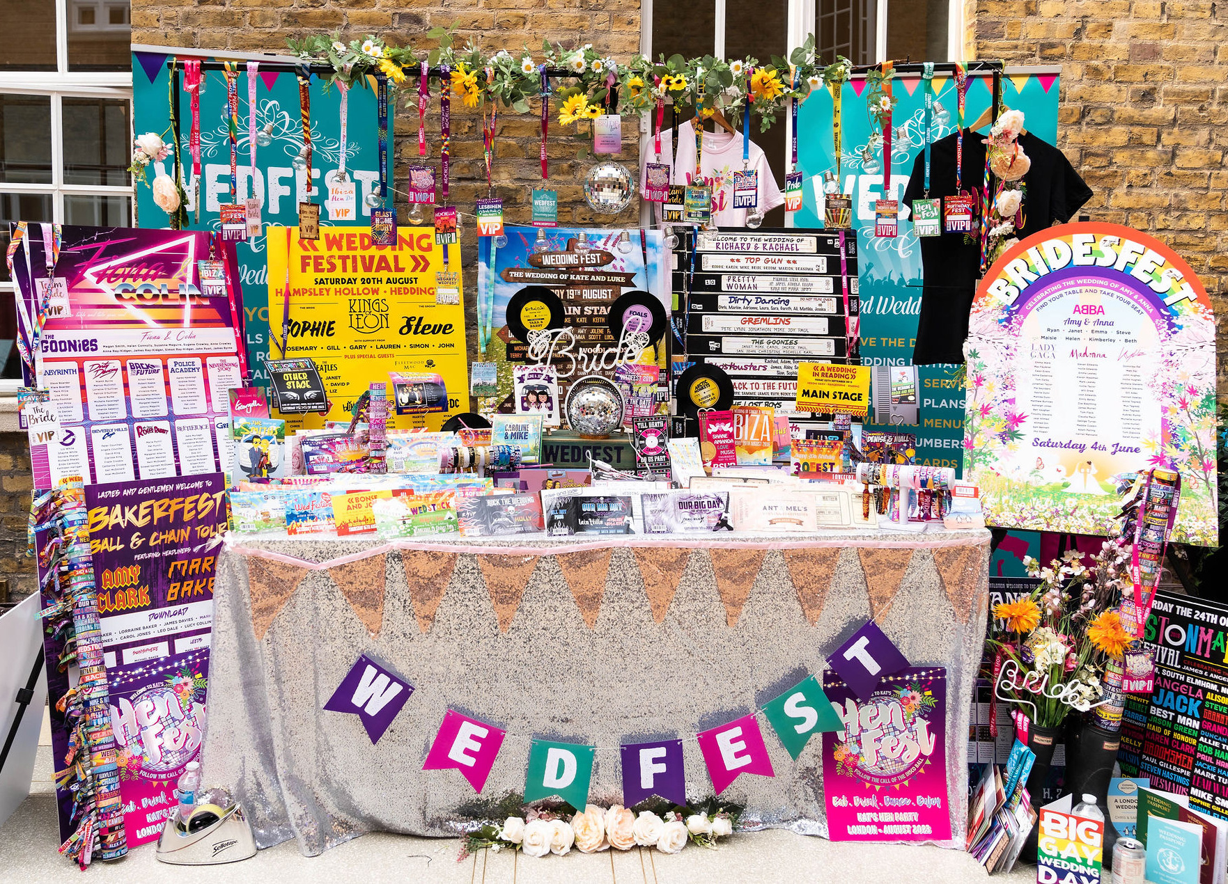 wedfest wedding stationery stand at rock n roll bride live 2023