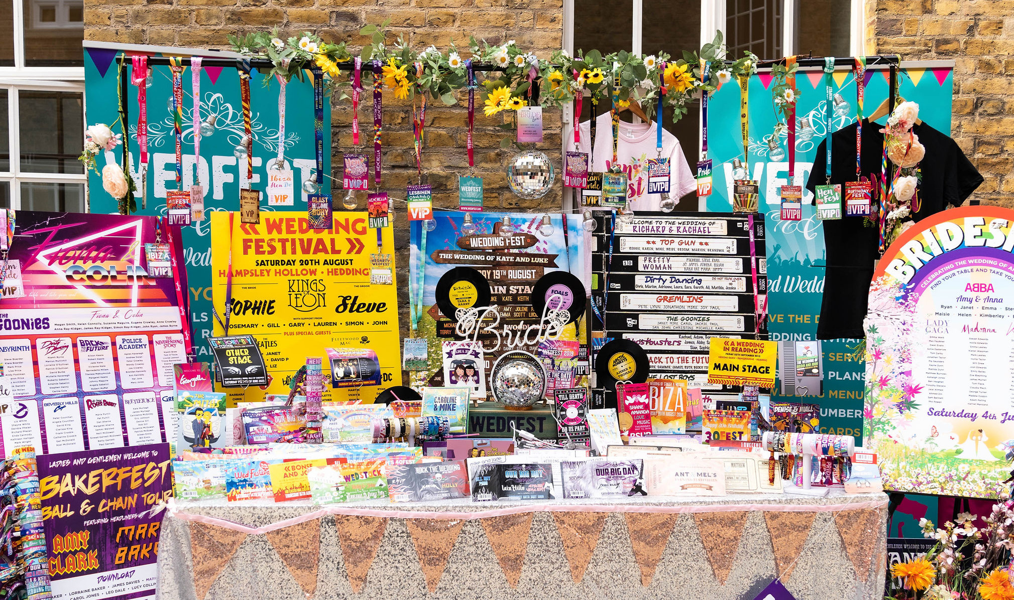 wedfest wedding stationery stand at rock n roll bride live