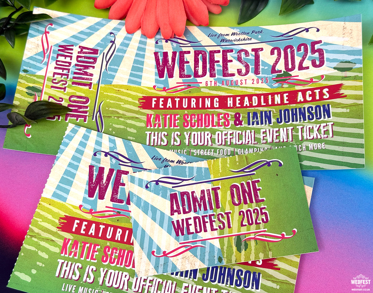personalised festival ticket wedding invites personalised festival ticket wedding invites