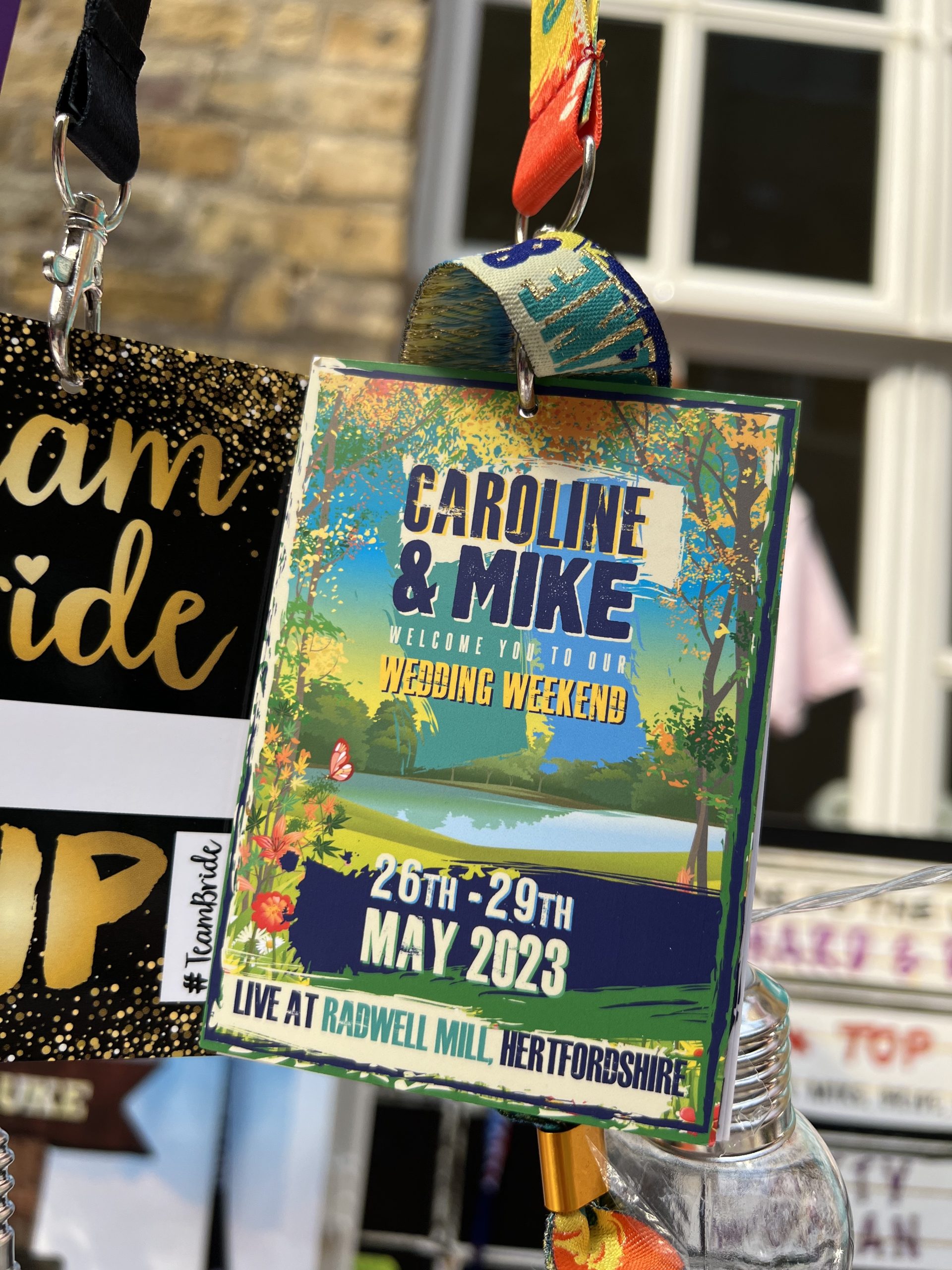 Festival wedding guest VIP pass lanyard Festival wedding guest VIP pass lanyard