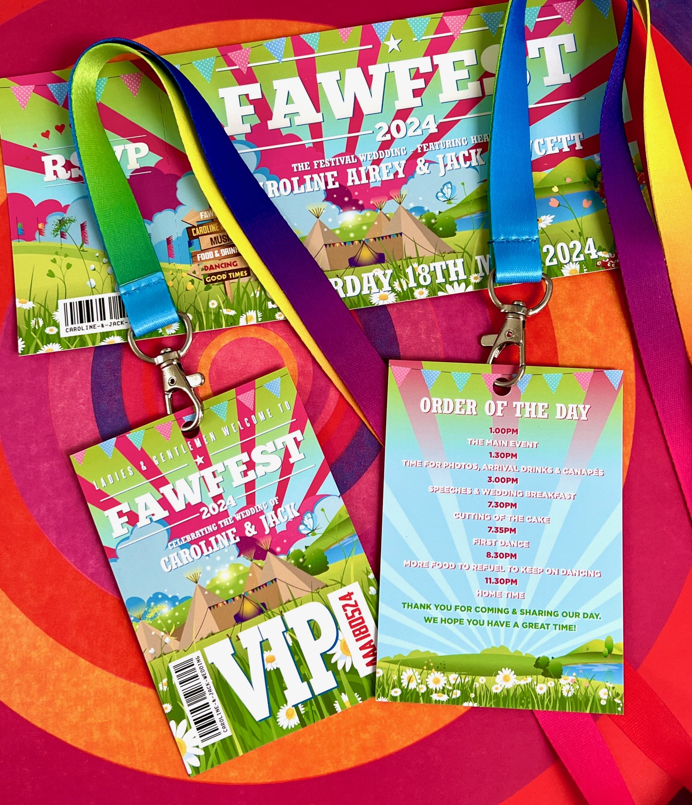 VIP wedding pass lanyard for guests VIP wedding pass lanyard for guests