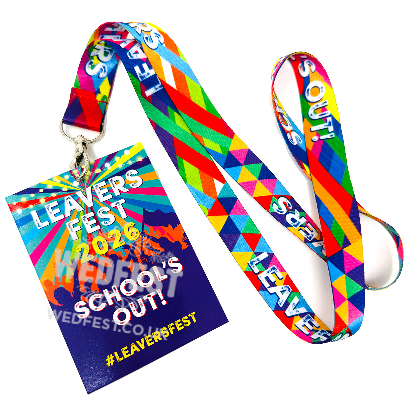 LEAVERSFEST school leavers fest vip festival lanyards wristbands