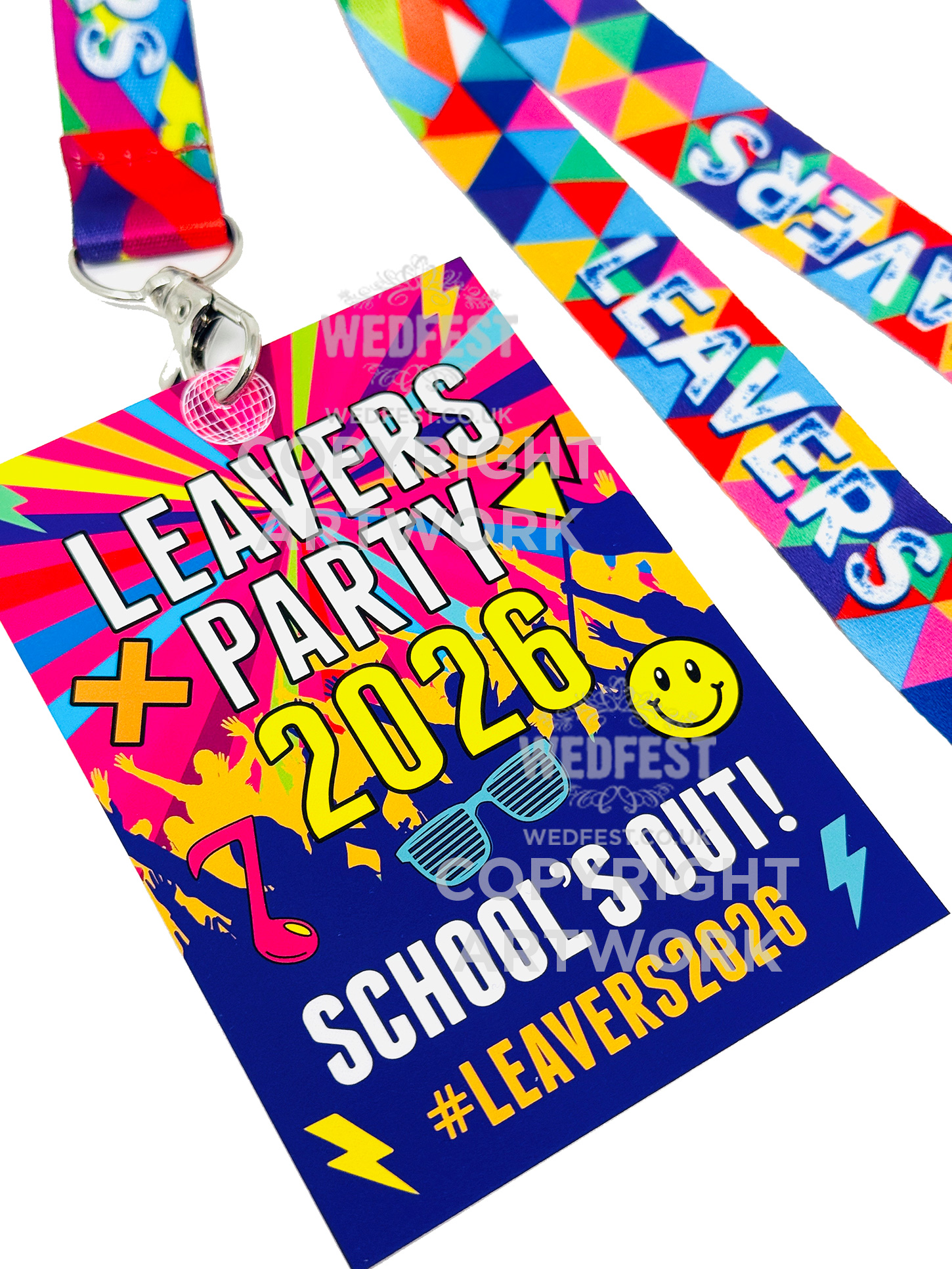 school leavers party festival lanyard accessories