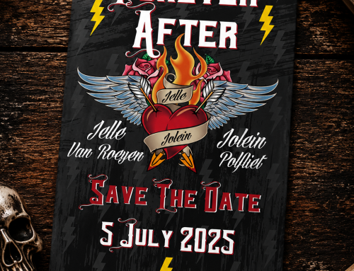 Forever After Tattoo Style Rock ’n’ Roll Wedding Invitations